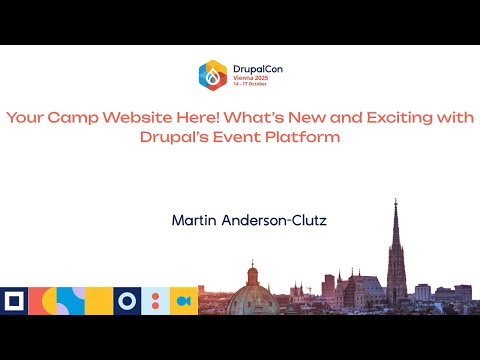 Preview image for the video "Your Camp Website Here! What’s New and Exciting with Drupal’s Event Platform".