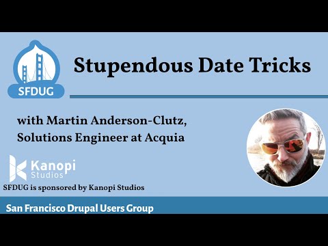 Preview image for the video "SFDUG - Stupendous Date Tricks". Preview image for the video "SFDUG - Stupendous Date Tricks".